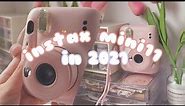 🌷 cutest camera for your aesthetically pleasing room || instax mini 11 unboxing 2021