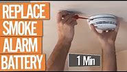 How to Change a Smoke Alarm Battery (under 1 Min)