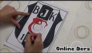 Beşiktaş Logo Çizimi ve Boyaması