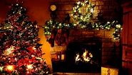 Christmas, Tree, Fireplace. Free Stock Video