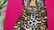 Leopard by Eli Halpin, an oil painting. 18” x 14” on a handmade heavy-duty canvas. These leopard spots are THIQUE and the pink background paint is super beautiful because it’s METALLIC. ✨✨✨ More info at EliHalpin.com #elihalpin #leopardart #oilpainting | Eli Halpin Oil Paintings