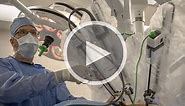 Lung surgery using da Vinci robot