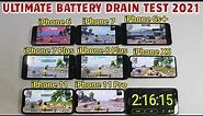 iPhone ios 14 Battery Test 2021 | iPhone 11 Pro vs iPhone 11 vs XS vs 8 Plus vs 7+ vs 7 vs 6s+ vs 6