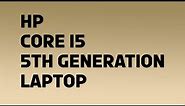 hp core i5 5th generation laptop