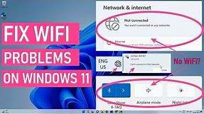 How To Fix Wifi Not Working On Windows 11 | Fix All WiFi Issues