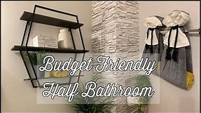 Half Bathroom Decorate with Me | Masculine Home Decor