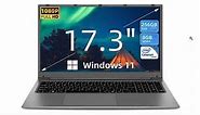 Best SGIN Laptop 17.3 Inch 8GB RAM 256GB SSD Windows 11 Celeron Quad-Core Processor Up to 2.8GHz