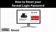 How to Reset your Reveal Login Password