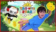 Ryan Plays Tag with Ryan Game on iPad with Mommy! Ryan VS Mommy Who scores higher Challenge!