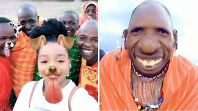 African Tribe React To Snapchat Filters