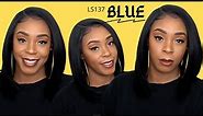 Motown Tress Synthetic Hair HD Invisible 13X7 Lace Wig - LS137 BLUE --/WIGTYPES.COM