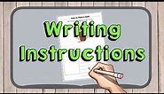 English | How to Write Instructions