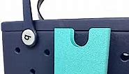 BAGLETS - Phone Holder Charm Accessory Compatible with Bogg Bags - Keep Your Phone Handy with Your Tote Bag - Made in The USA (Teal)