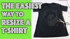 How to Resize a T-Shirt the EASIEST WAY!