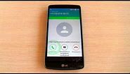 LG G3 Stylus incoming call