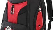 SwissGear 1900 Scansmart TSA 17-Inch Laptop Backpack, Black/Red
