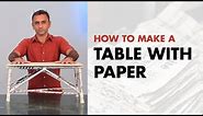 How to make a Table with Paper | dArtofScience