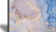 YASOJUN Abstract Canvas Wall Art Framed ,Blue Rose Gold and Pink Wall Art Abstract Marble Texture Paintings Print on Canvas Modern Picture Artwork for Living Room Bedroom Office Home Decor Ready to