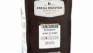 Fresh Roasted Coffee, Tanzanian Peaberry, 5 lb (80 oz), Light Roast, Kosher, Whole Bean