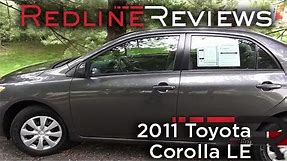2011 Toyota Corolla LE Walkaround, Review and Test Drive