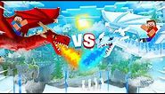 FIRE DRAGONS vs ICE DRAGONS IN MINECRAFT!