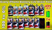 All iPhone Battery Drain Test 2021 - 6s / 7 / 8 / 7+ / 8+,X,XS,XS Max,11,11 Pro Max,12,12 Mini,12Pro