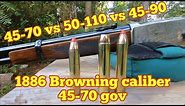 45-70 ballistics vs 45-90 vs 50-110, big bore lever actions