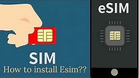 How to install Esim in Iphone x/xs/11/12 #esiminstallation