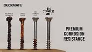 DECKMATE Marine Grade Stainless Steel #8 X 1-1/4 in. Wood Deck Screw 1lb (Approximately 160 Pieces) 867090