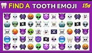 FIND THE ODD OF TOOTH EMOJI OUT in these Emoji Quizzes! _ Odd One Out Puzzle _ You Can Pause Time😍