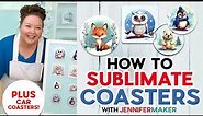 How To Sublimate Coasters With Best Blanks | Neoprene Car Coasters, MDF, Cricut, Ceramic