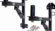 Griffin PA Speakers Fixed Wall Mounting Stands Premium Set of 2 All Steel Pro-Audio Speaker Pole Stand | Securing Locking Pin & Horizontal Level Tilt Adjustments | On Stage Studio Monitor Bracket