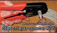 CÓMO CRIMPAR UN CONECTOR RJ45 | CONSTRUCCIÓN CABLE ETHERNET