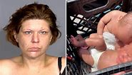 Mom jailed for riding bike with 2-month-old twins stashed in milk crate