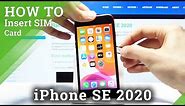 How to Install SIM Card in iPhone SE 2020 - Insert Nano SIM Card Tutorial