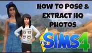 The Sims 4 Tutorial: How to Pose & Extract HQ Images (s4pe, no mods)