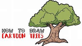 How to Draw a Cartoon Tree Step By Step