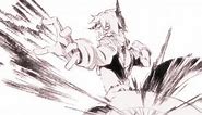 takahiro shikama star driver hisashi punch animated black and white fighting | #218098 | sakugabooru