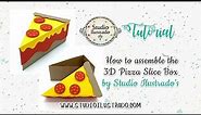 How to assemble the 3D Pizza Slice Box by Studio Ilustrado