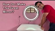 DIY LED MIRROR// How to make a led mirror// Light Up Beauty Mirror