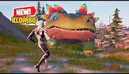 NEW Klombo Dinosaur (Buttercake) in Fortnite!