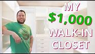 DIY DREAM Closet for just $1000 | Wardrobe Design | Woodworking Project On A Budget