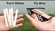 How to make THUG LIFE Sunglasses from popsicle sticks