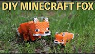DIY 3D Minecraft Fox Perler Bead Figure