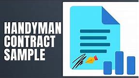 Handyman Contract Template - How To Fill Handyman Contract