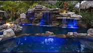 Lucas Lagoons - Siesta Key Rock Waterfall Pool with Grotto, Spa and Stream