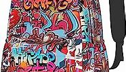 Muxxirt Daily Backpack Graffiti Wall, Hip Hop Art Backpacks Travel Laptop Daypack 17 inch Bags for Men Women
