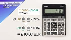 CASIO【How to use calculator Currency conversion function】