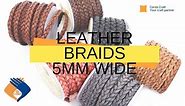 5mm Handmade Braided Leather Cord for Jewelry,Bracelet Cords