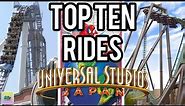 Top Ten Rides at Universal Studios Japan! (2023)